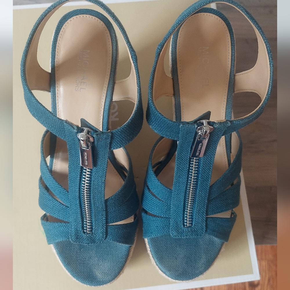 Michael Kors Denim Strappy Sandals